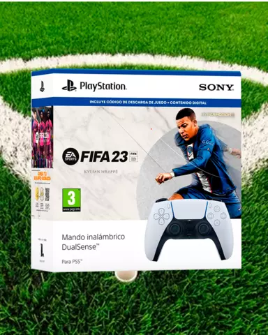 Comprar Mando Inalámbrico DualSense Blanco + FIFA 23 - PS5, Mandos