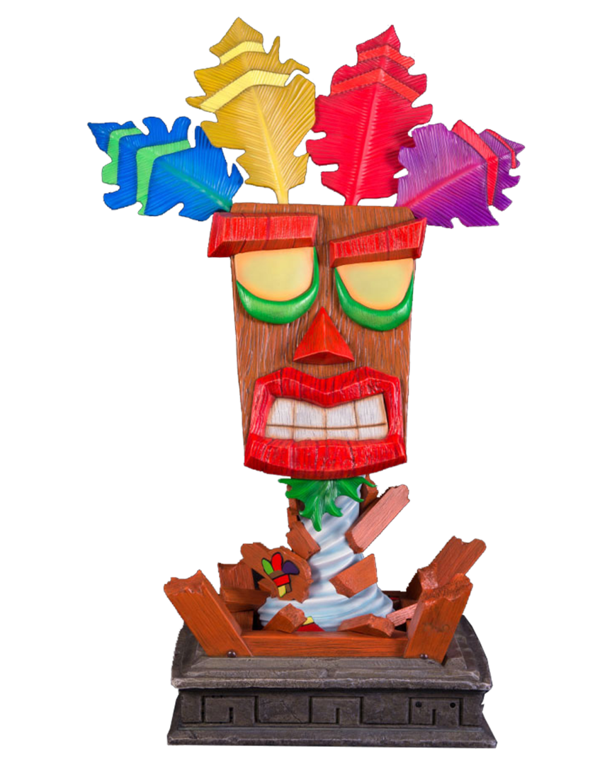 Figura crash bandicoot aku aku mask 65 cm