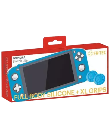 Comprar Carcasa de Silicona Azul + 2 Grips para Nintendo Switch Lite - Switch, Fundas, Pack Accesorios