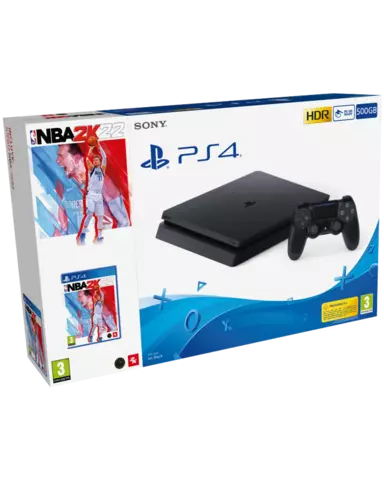 Comprar PS4 Consola Slim 500GB + NBA 2K22 PS4