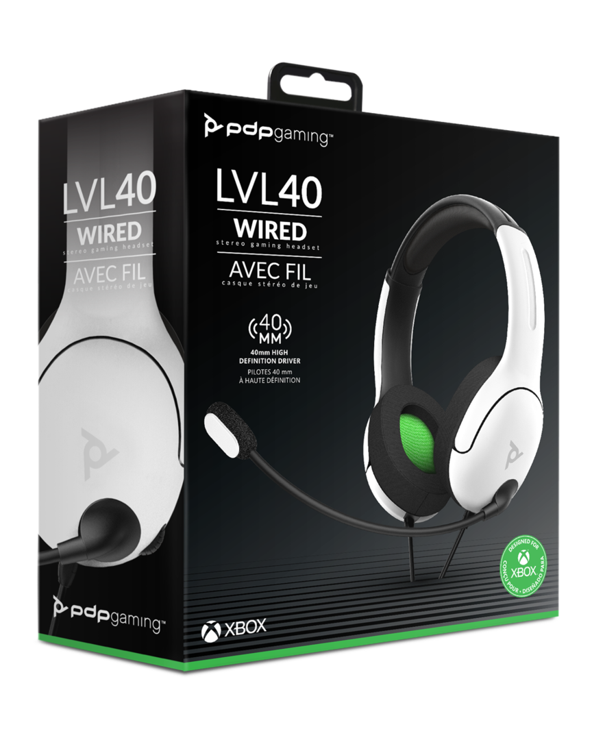 Auriculares Gaming LVL40 con Cable Blanco