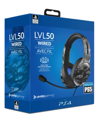 Comprar Auriculares Gaming LVL50 con Cable Camuflaje Negro PS4