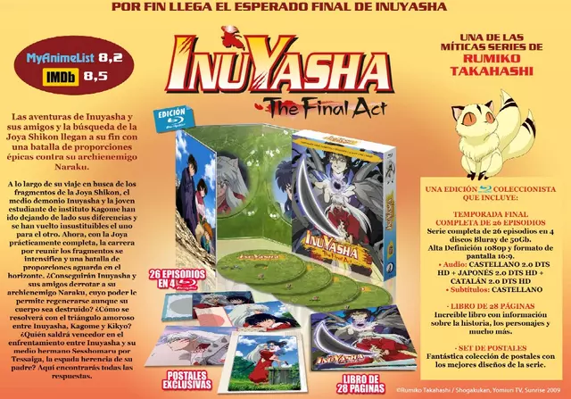 Comprar Inuyasha The Final Act Edición Digipack Bluray Coleccionista Blu-ray