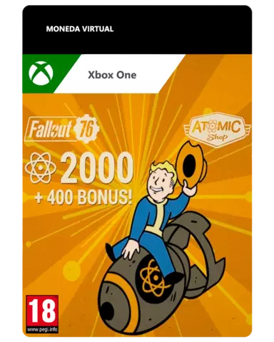 Comprar Fallout 76 2000 átomos + 400 extra - Xbox One, 2400 Puntos