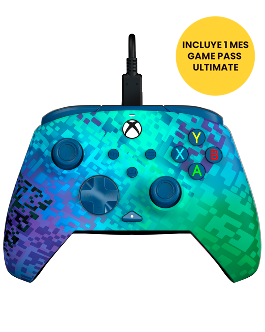 Mando Glitch Green Rematch con Cable  Licenciado