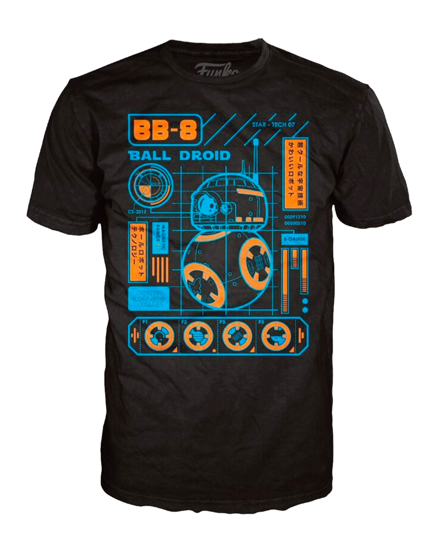 Camiseta POP! BB8 Blueprint Star Wars Talla S