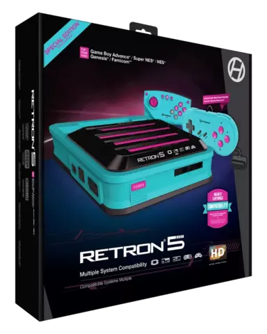Consola Retron 5 HD Hyper Beach Azul