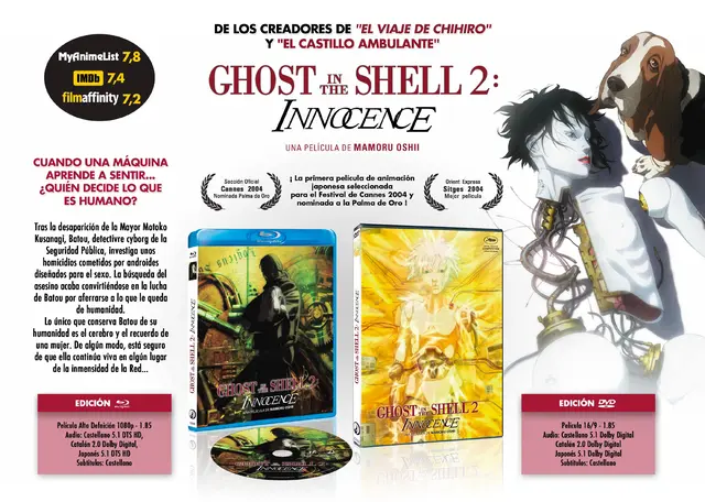 Comprar Ghost In The Shell 2: Innocence Edición DVD Estándar DVD