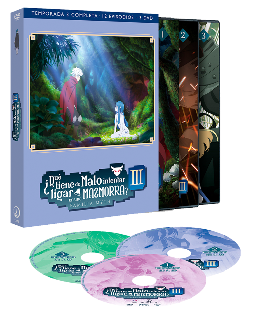 Danmachi ¿que tiene de malo intentar ligar en una mazmorra? temporada 3 edición dvd
