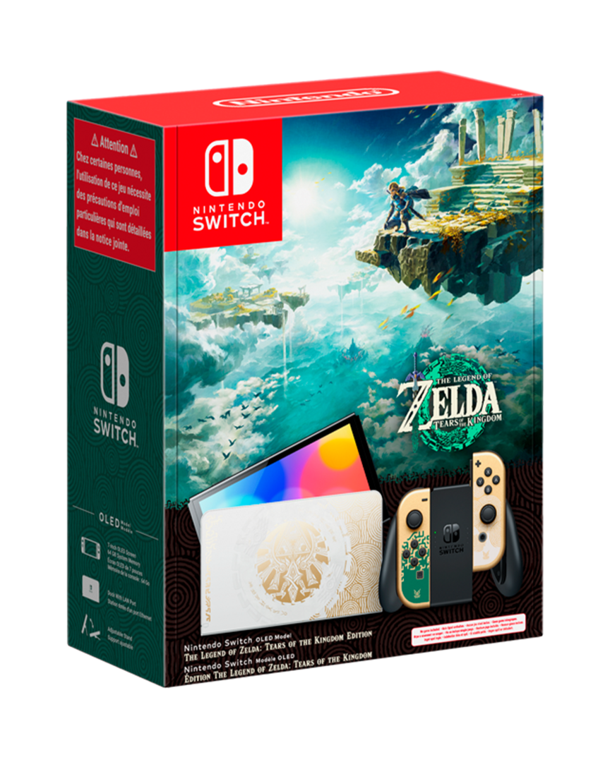 Consola nintendo switch oled the legend of zelda: tears of the kingdom edición limitada