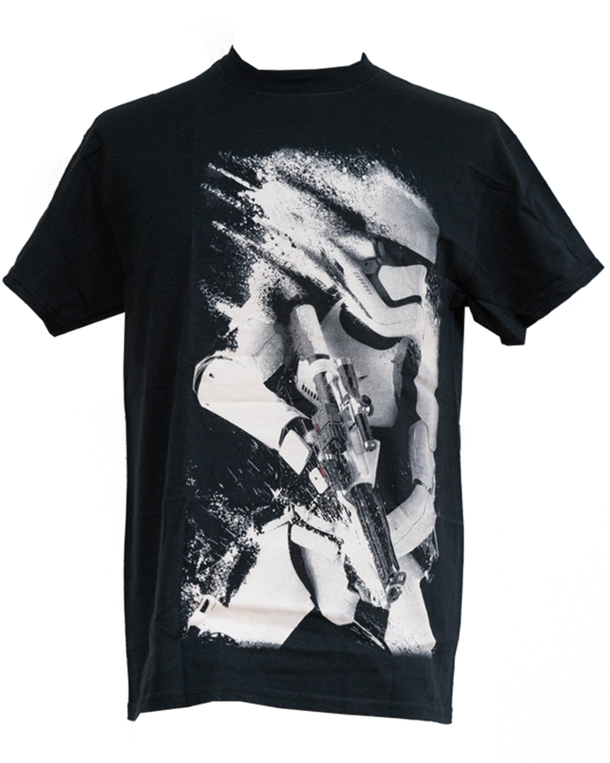 Camiseta stormtrooper star wars negra talla 9-10 años