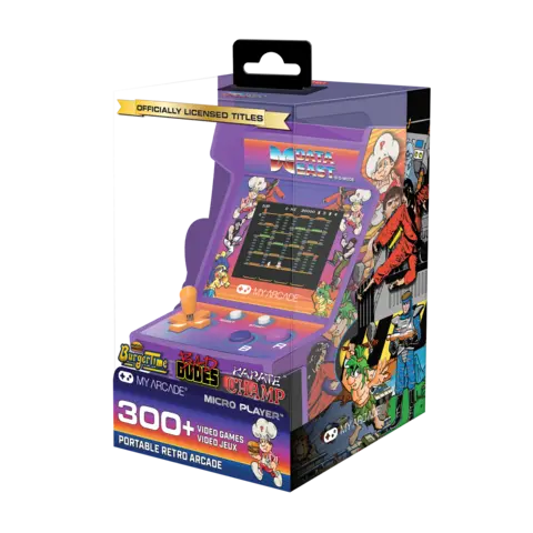 Consola Micro Player My Arcade Data East Hits 308 juegos 17cm