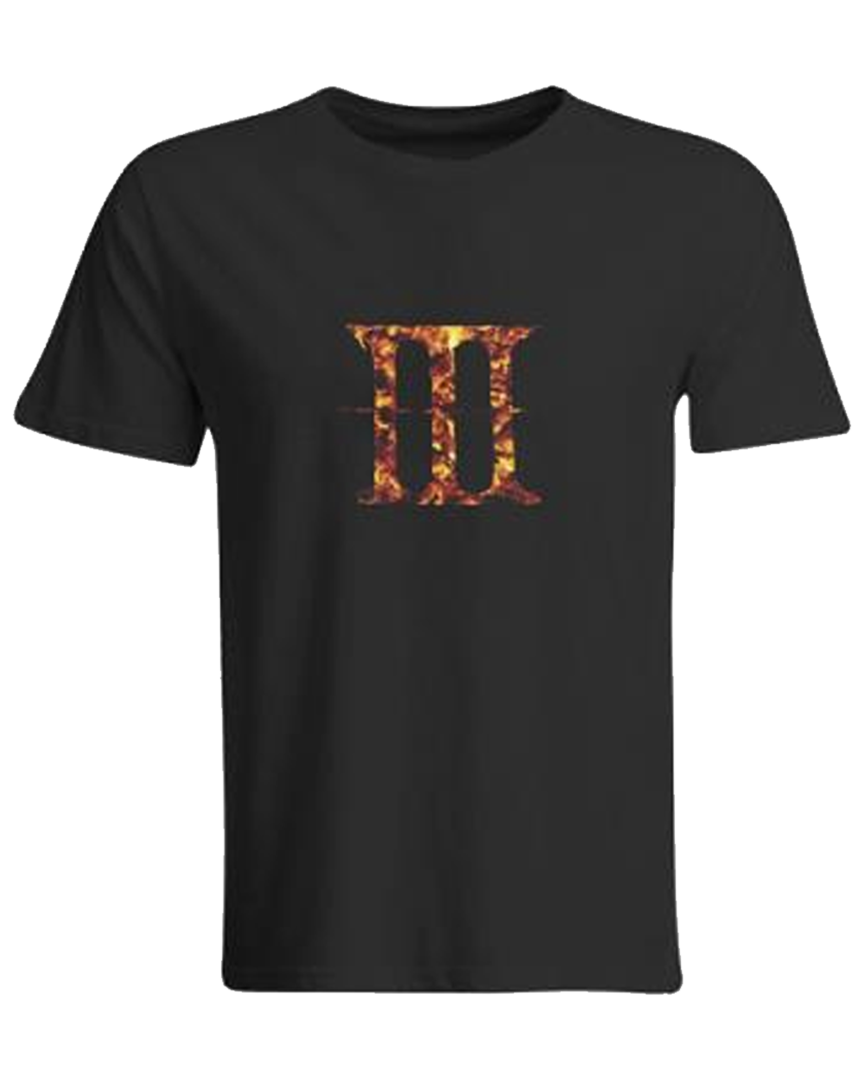 Camiseta negra dark souls 3 fire talla s
