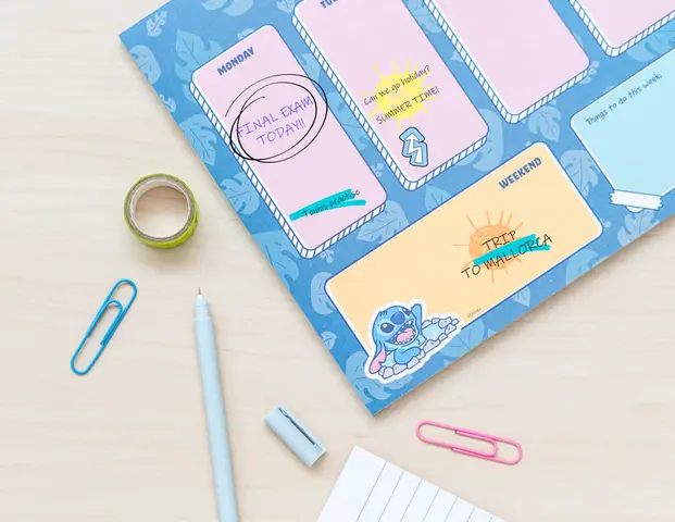 Comprar Bloc Planificador Semanal A4 Disney Stitch 