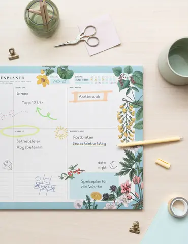 Comprar Bloc Planificador Semanal A3 Botanical Aleman 
