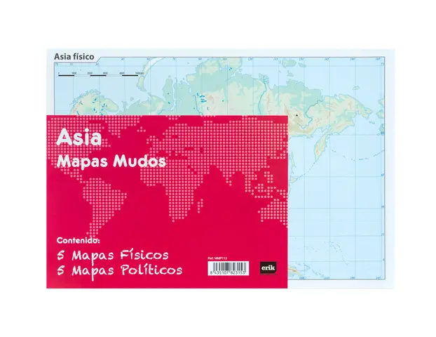 Comprar Pack 10 Mapas Mudos Es Asia Politica Fisica 