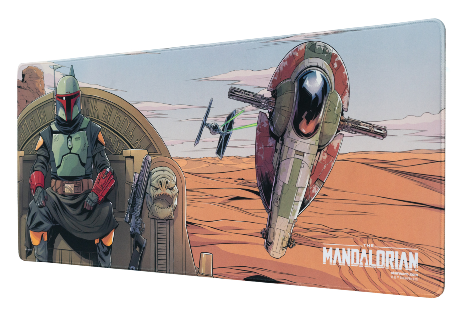 Alfombrilla raton xl star wars the mandalorian boba fett