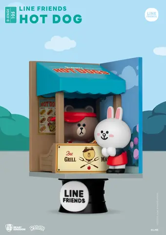 Comprar Figura Dstage Line Friends Puesto De Perritos Calientes Figuras