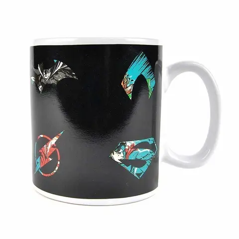 Comprar Taza Termocolora DC Comics Liga De La Justicia Emblemas 