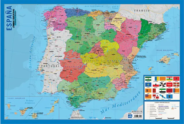 Comprar Lamina Educativa Mapa España 
