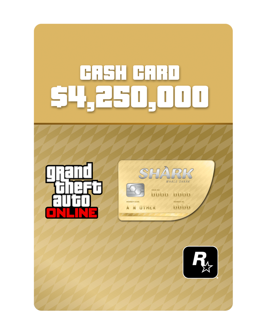 GTA Whale Shark Cash Card - $4.250.000