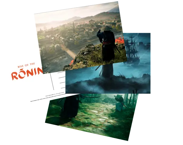 Set de 3 postales exclusivas Rise of the Ronin