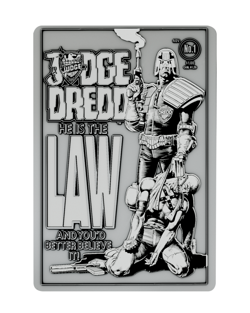 Réplica lingote portada comic 2000 ad juez dredd edición limitada fanattik