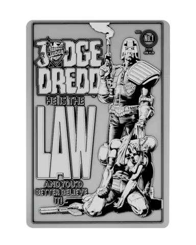 Réplica Lingote Portada Comic 2000 AD Juez Dredd Edición Limitada Fanattik