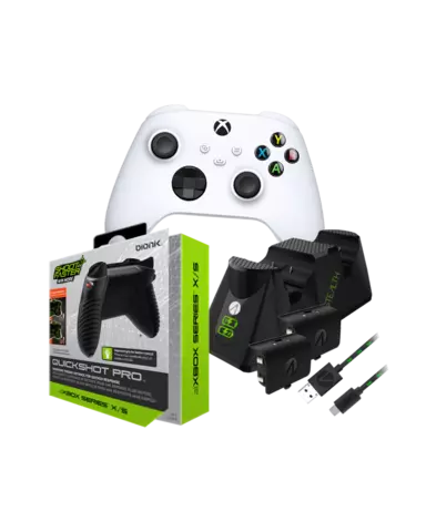 Starter Pack Mando Inalámbrico Xbox Robot White