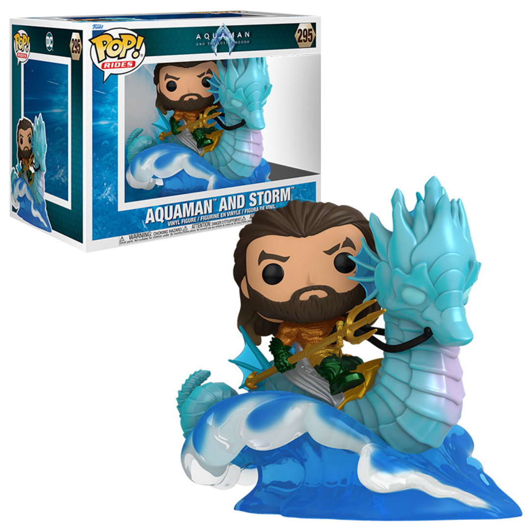 Aquaman y el reino perdido - pop rides deluxe aquaman on storm