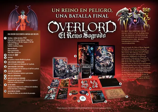 Reservar Overlord: El Reino Sagrado Bluray Coleccionista Película Coleccionista DVD & Blu-ray