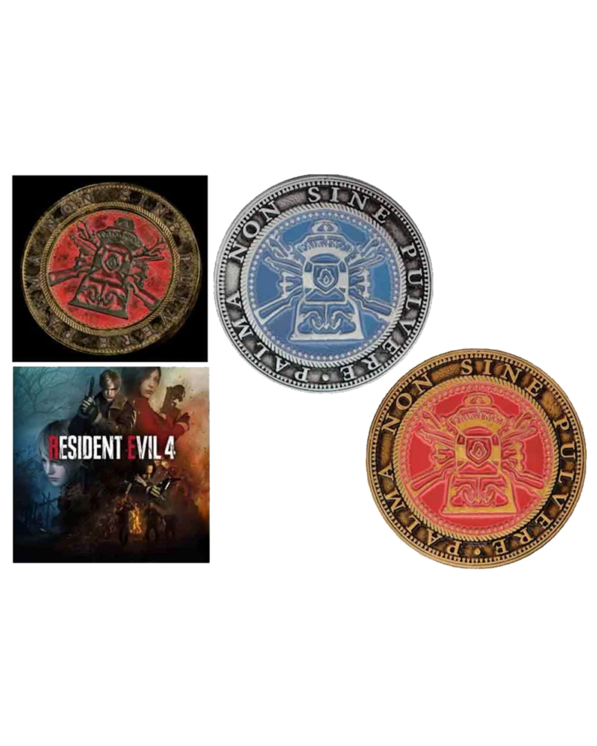Set de 2 monedas resident evil 4 edición limitada