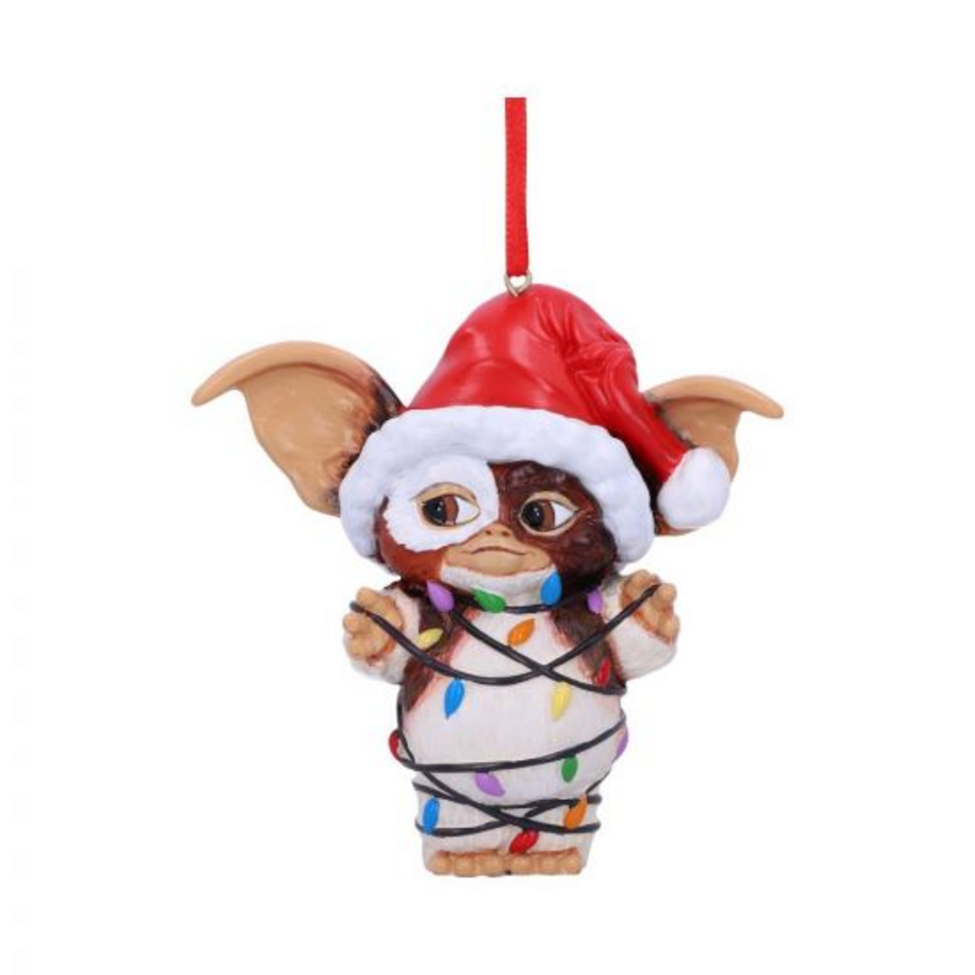 Gremlins gizmo in fairy lights hanging ornament