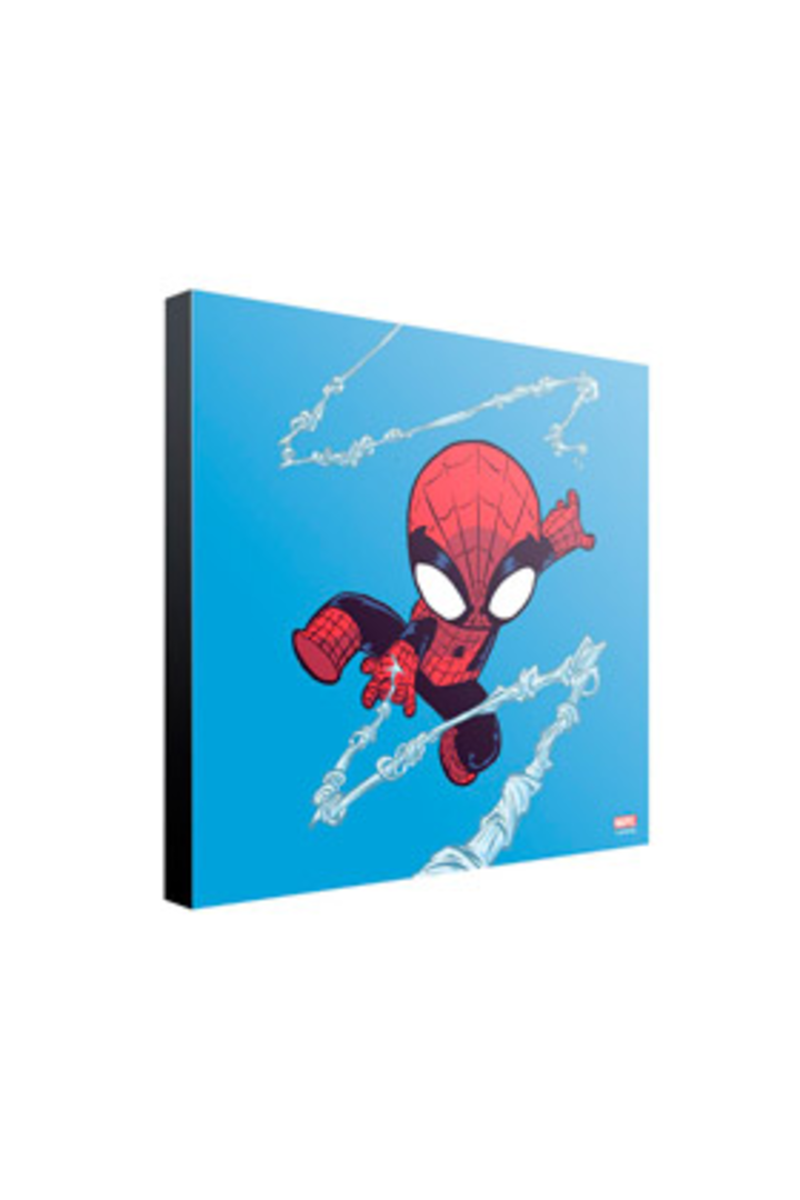 Spider-man por skottie young panel madera 30 x 30 cm skottie young collection