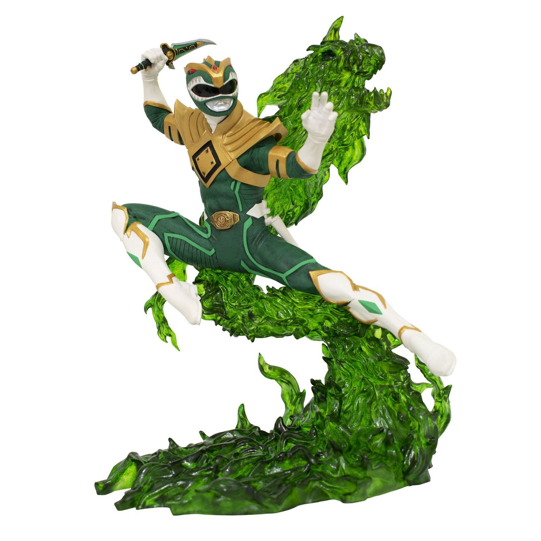 Diorama green ranger 25 cm pvc mighty morphin' power rangers gallery re-run