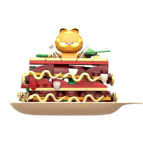 Reservar Garfield Lasagna Set Construccion 9 cm Garfield Foodie Series Estándar