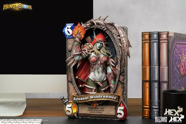 Reservar Estatua Sylvanas Windrunner Hearthstone 3D Art Frame Statue HEX Collectibles Figuras Estándar