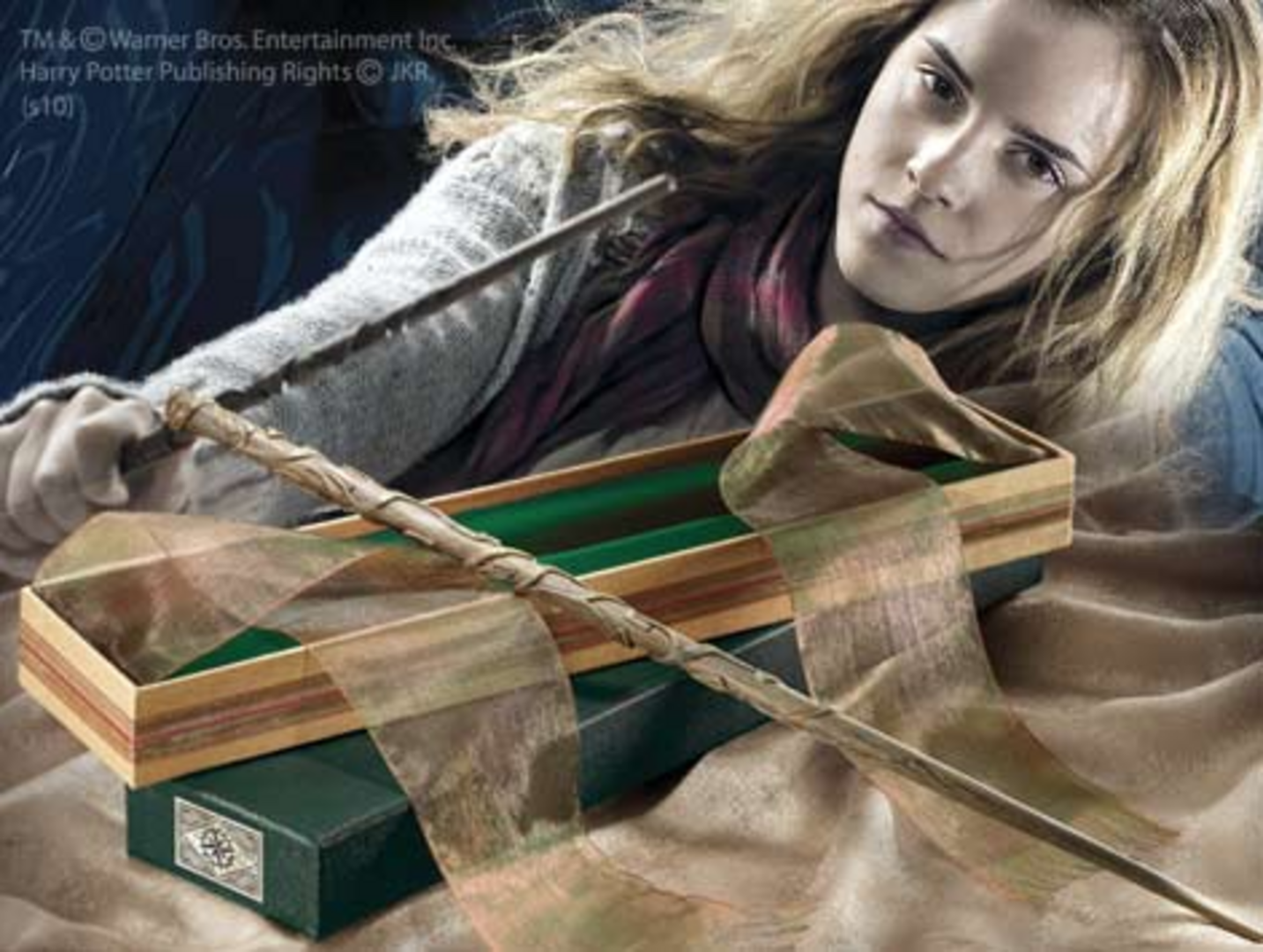 Hermione granger varita en caja de olivander, harry potter