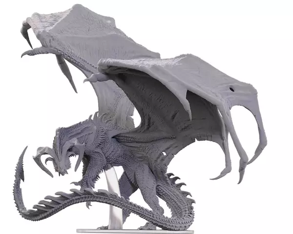 Reservar Figura Adult Black Dragon Corruptor *Sin Pintar* Dungeons & Dragons - Icons Of The Realms Wizkids Figuras
