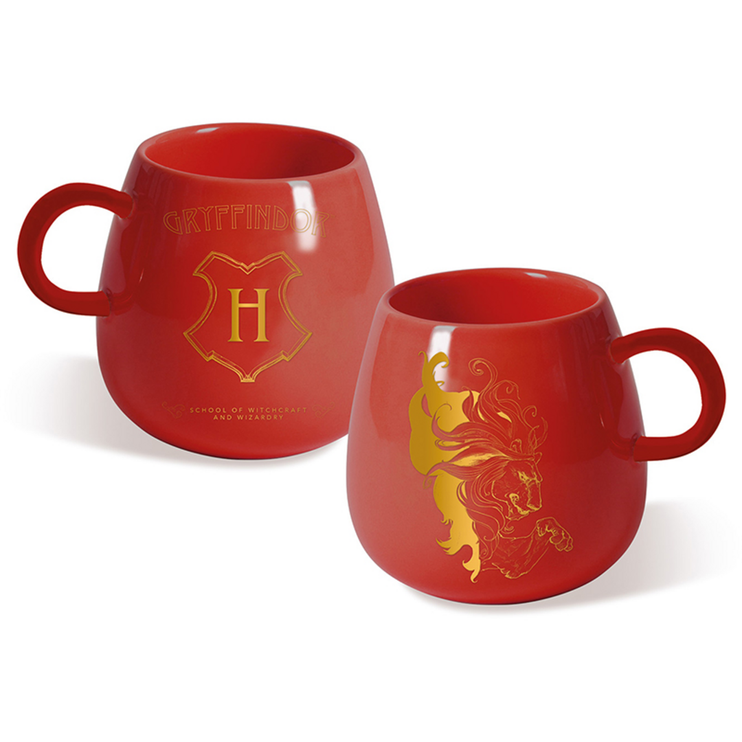 Harry potter - taza esculpida intricate houses gryffindor