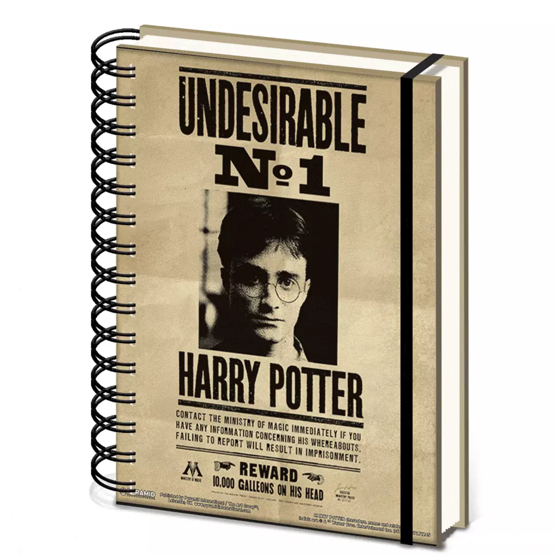 Harry Potter - Cuaderno A5 Espiral 3D Sirius & Harry