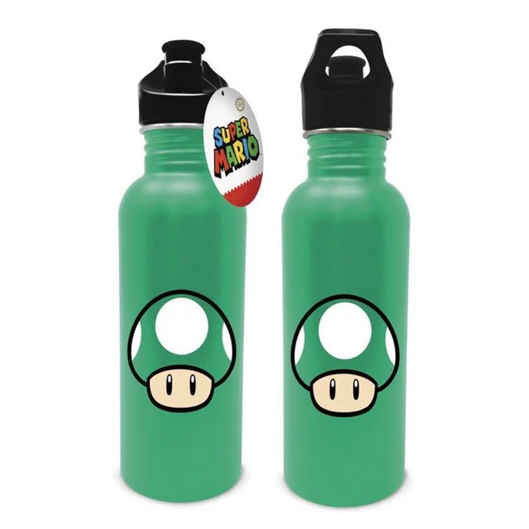 Super Mario - Cantimplora Metálica Mushroom