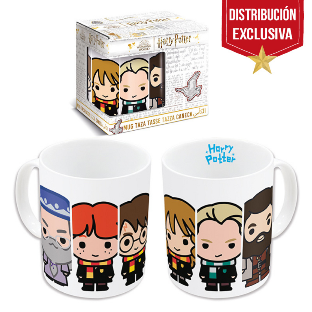 Harry potter - taza de 325 ml blanca personajes