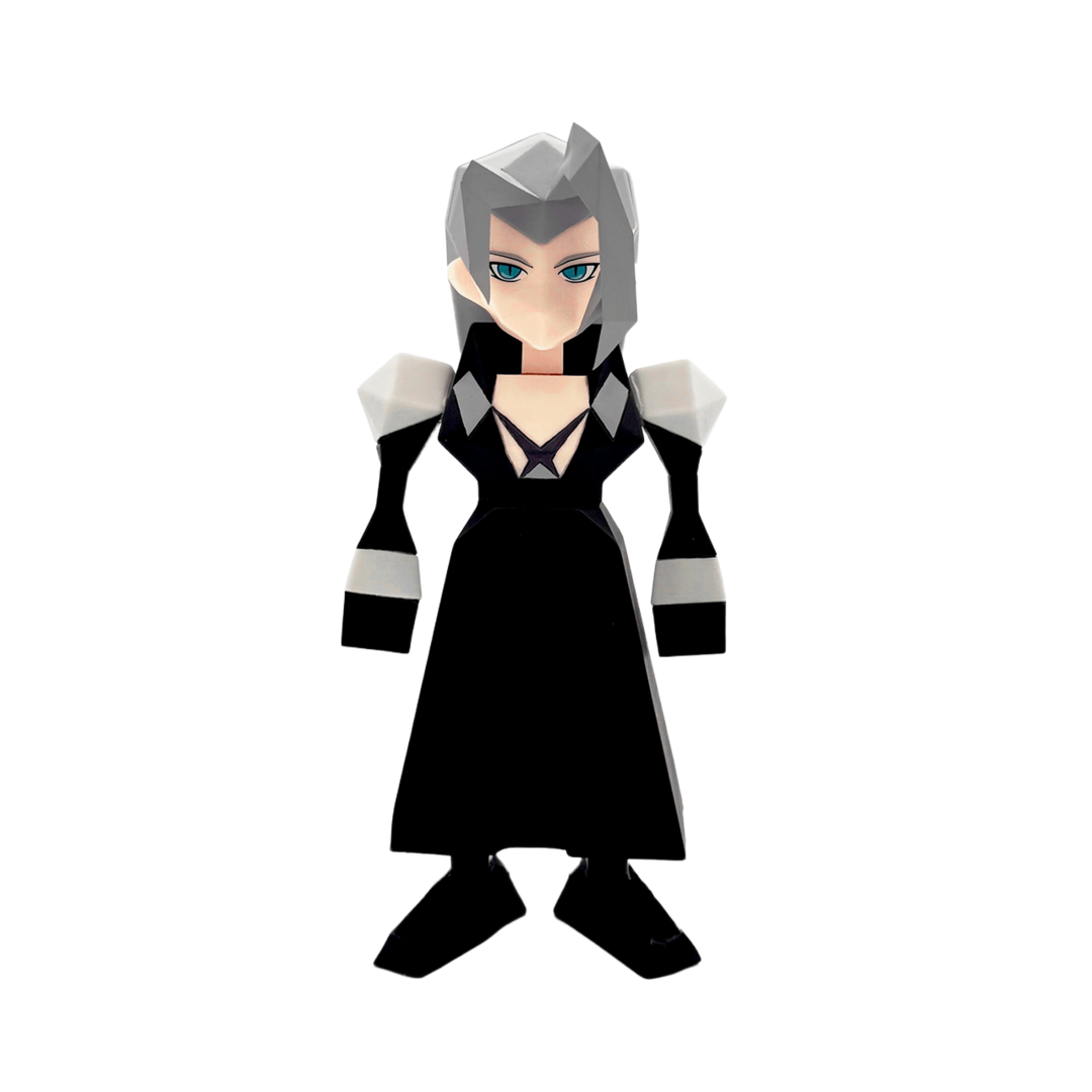 Figura sephiroth final fantasy vii plygon soft vinyl square enix 16cm