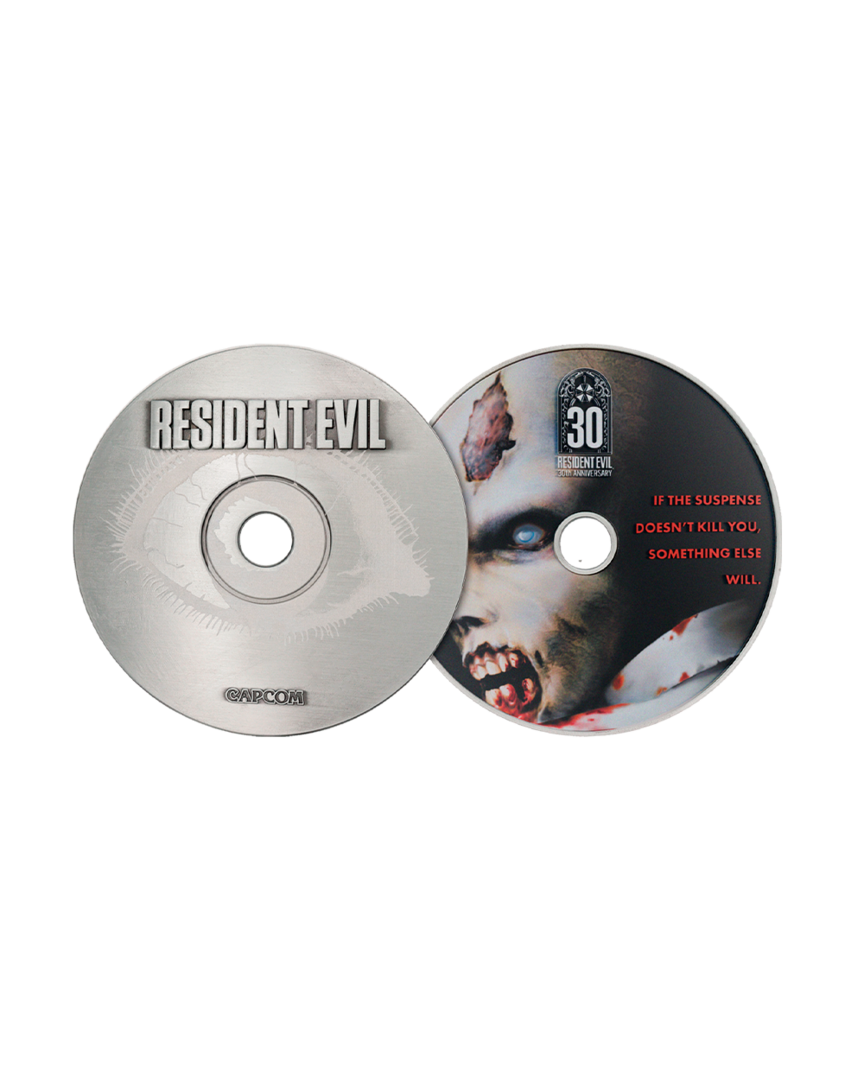 Réplica cd-rom resident evil 30 aniversario edición limitada fanattik