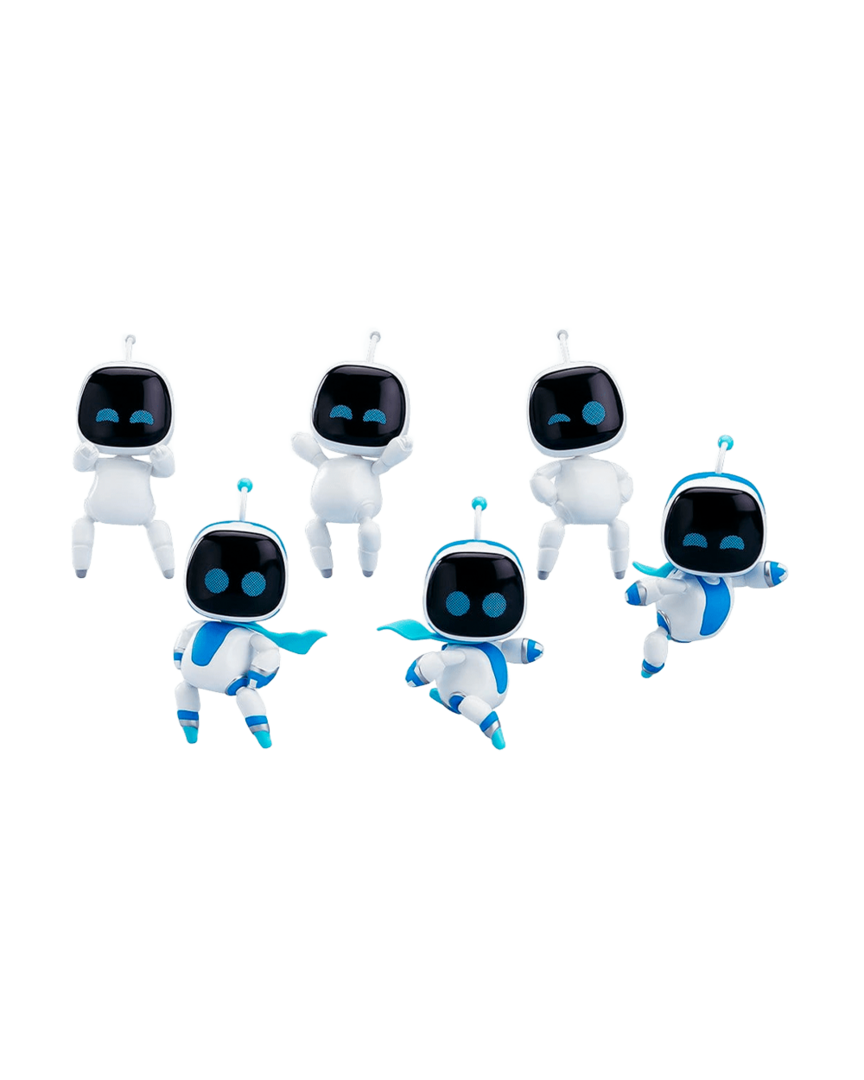 Pack 6 figuras astro mini 1.0 astro bot nendoroid surprise blind box