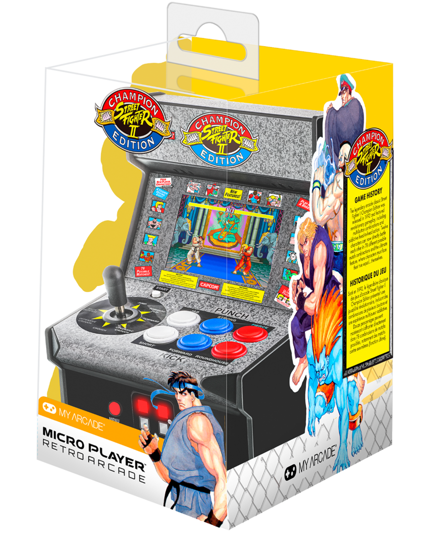 Consola micro player pro street fighter ii: champion edition my arcade