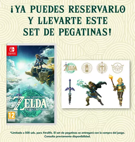 Set de Pegatinas Oficiales - The Legend of Zelda: Tears of the Kingdom