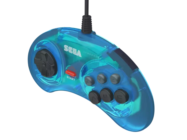 Comprar Mando Sega Mini 6-B Retro-Bit Azul (USB) 