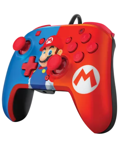 Comprar Mando Faceoff Deluxe Mario con Cable Licenciado Switch Mandos